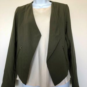 Divided by H&M - Open Front Jacket (Green, XS)
